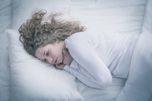 Lonely broken down young woman thinking about life